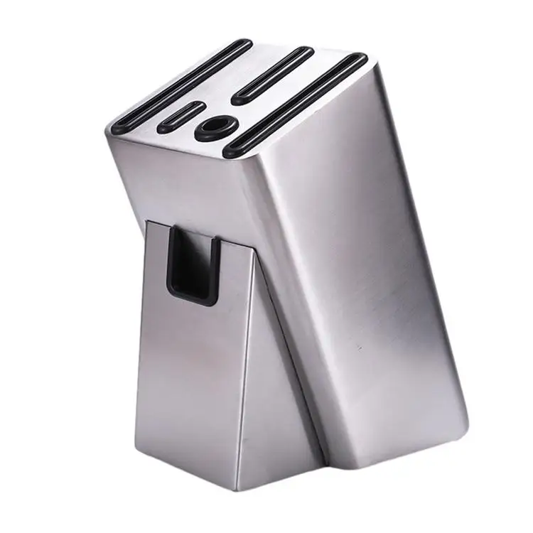 
Modern Stainless Steel Knife Block Knife Holder Storage Organizer 