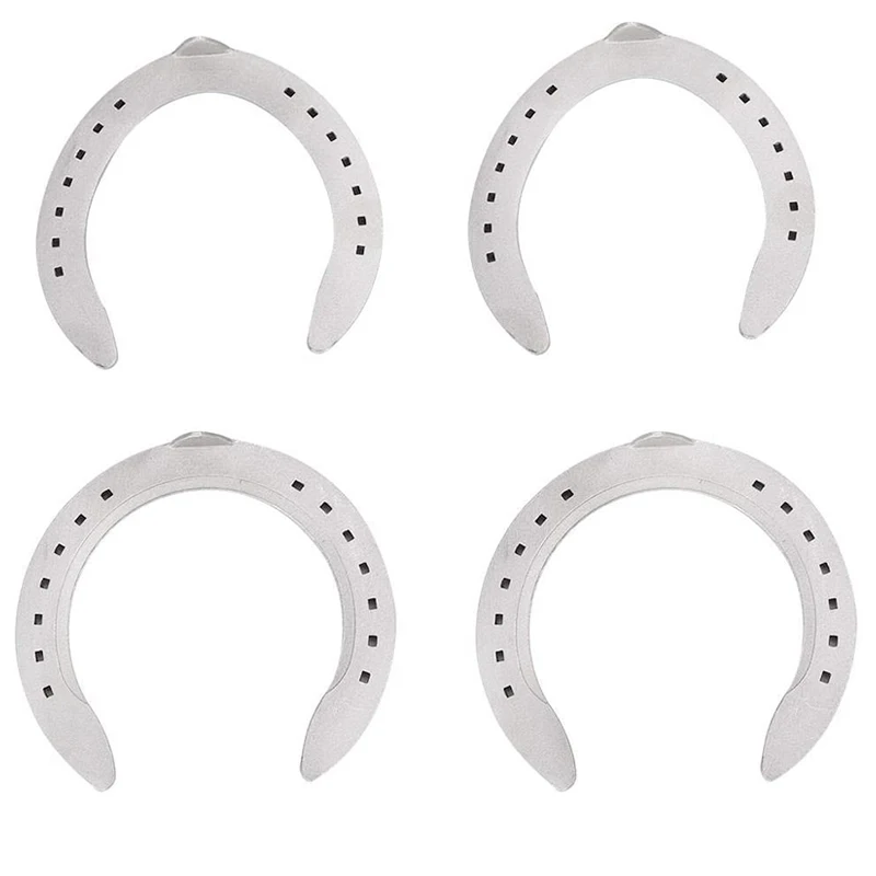 Manufacturer Equestrian Training Pony Foot Palm Aluminum Alloy Horseshoes Steel Horseshoe With 24 Nails Horse Racing Equipment