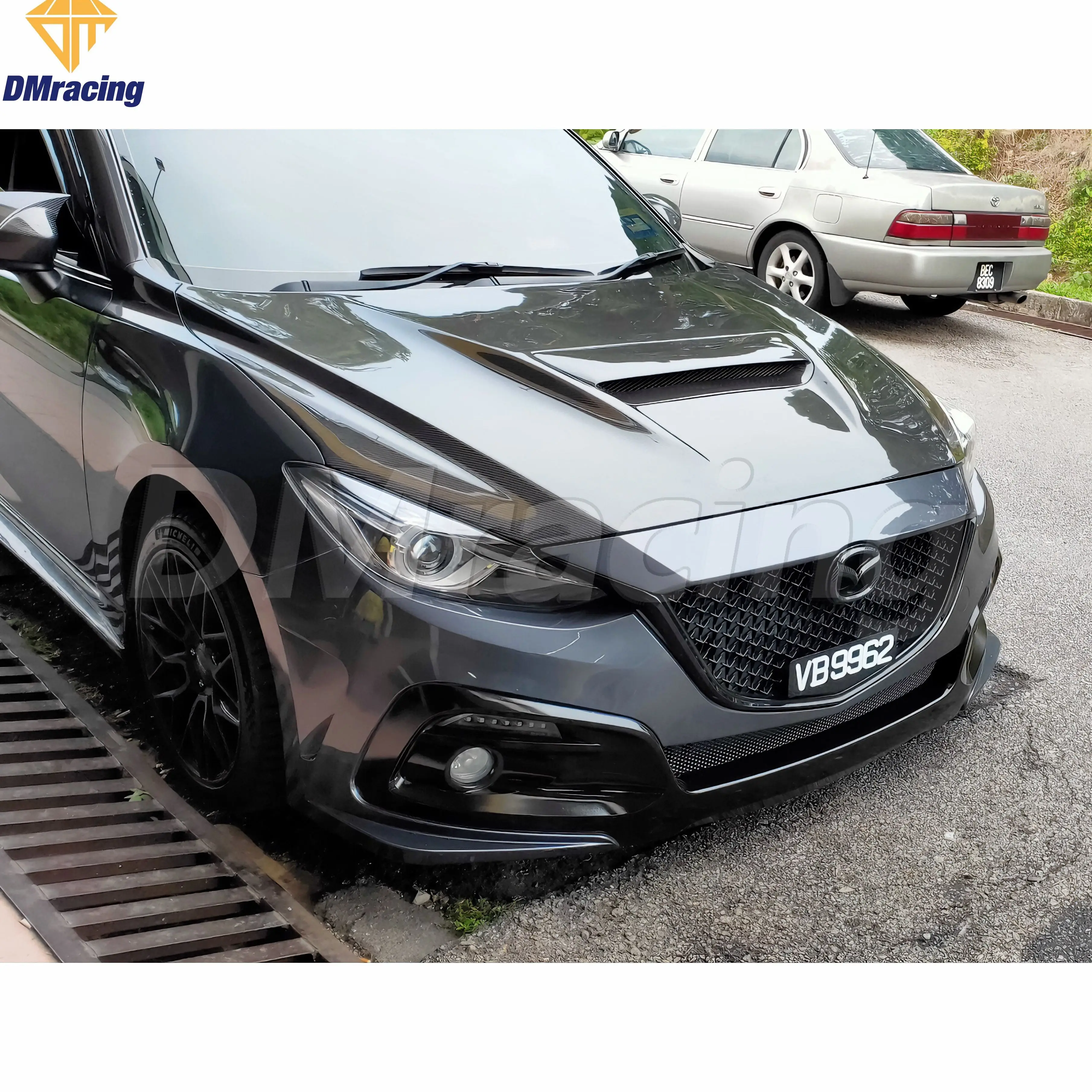 MPS STYLE CARBON FIBER HOOD BONNET FOR MAZDA 3 AXELA 2014-2019