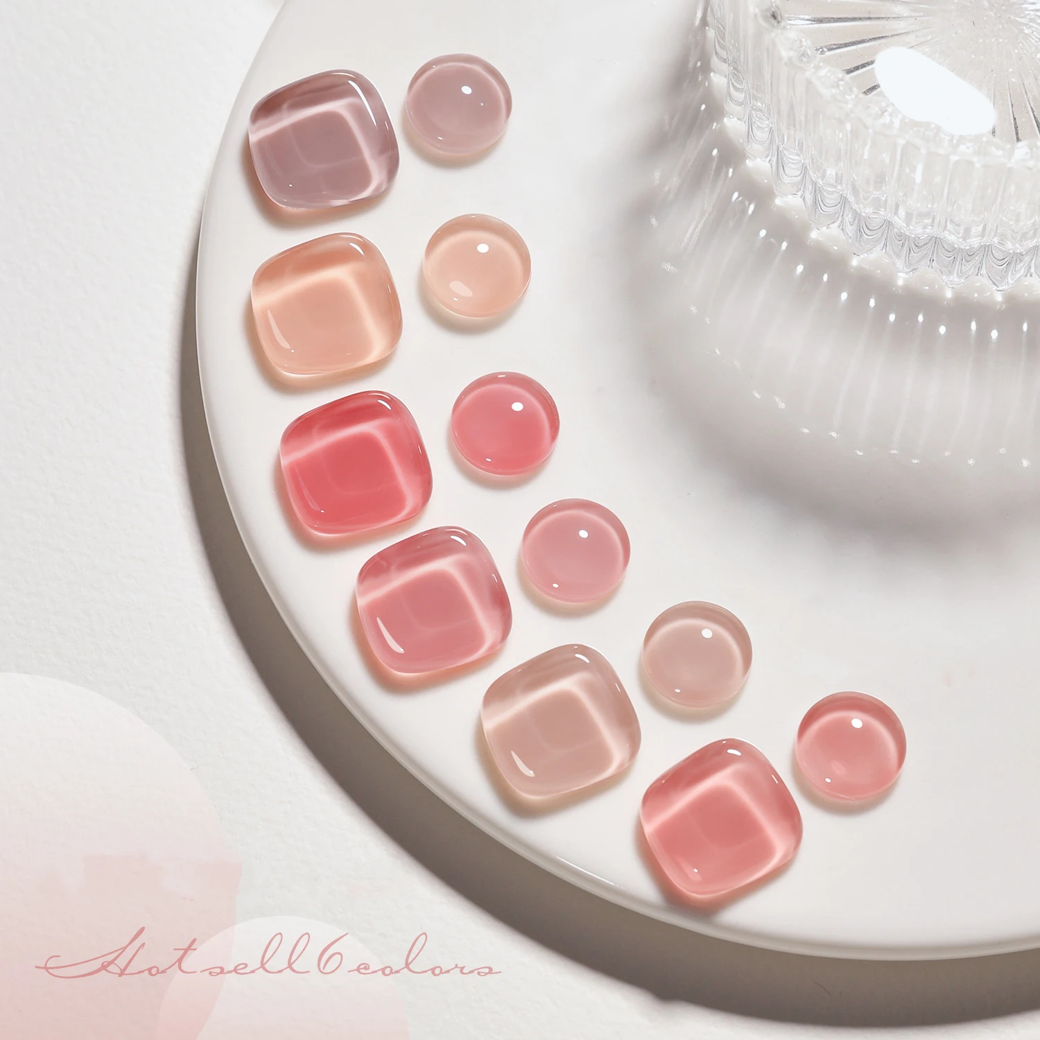 Wholesale Nails Supplies Salon 10ml Jelly Gel Polish Customized Colors Private Label Transparent Jade Fat Nail polish UV Gel