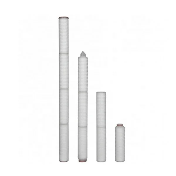 Multiple Layers Nylon 66 Pleated Filter Cartridge 0.22/0.45 Micron with Good adsorption of protein Interface with DOE 222 226