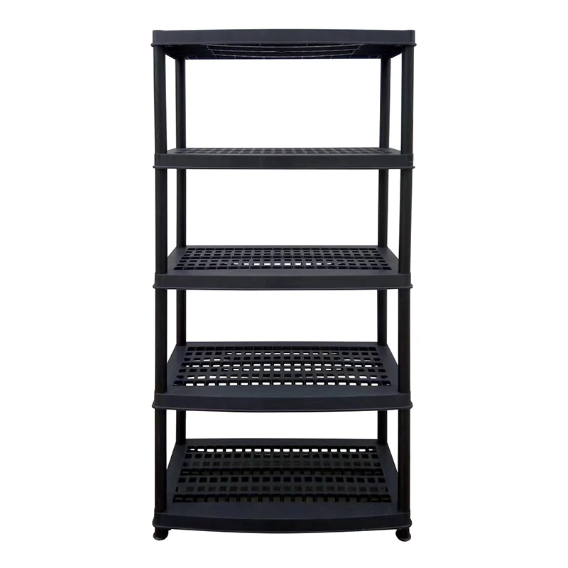 5 layers Boltless Warehouse Store Home Garage Plastic Storage Shelf Plastic Shelving Unit