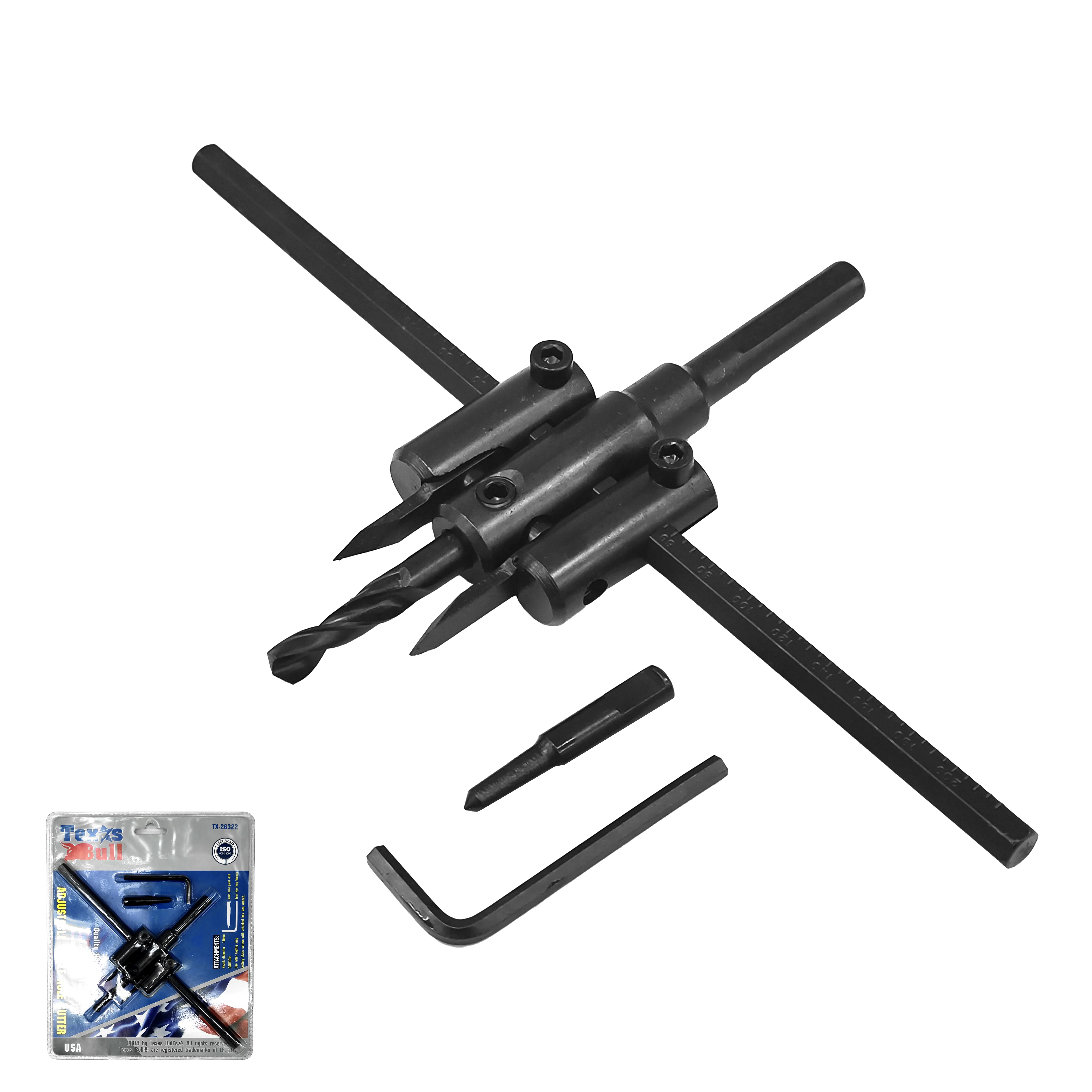 PUMPKIN TOOLS ADJUSTABLE CIRCLE HOLE SAW SET 30-200mm PMTX-26322