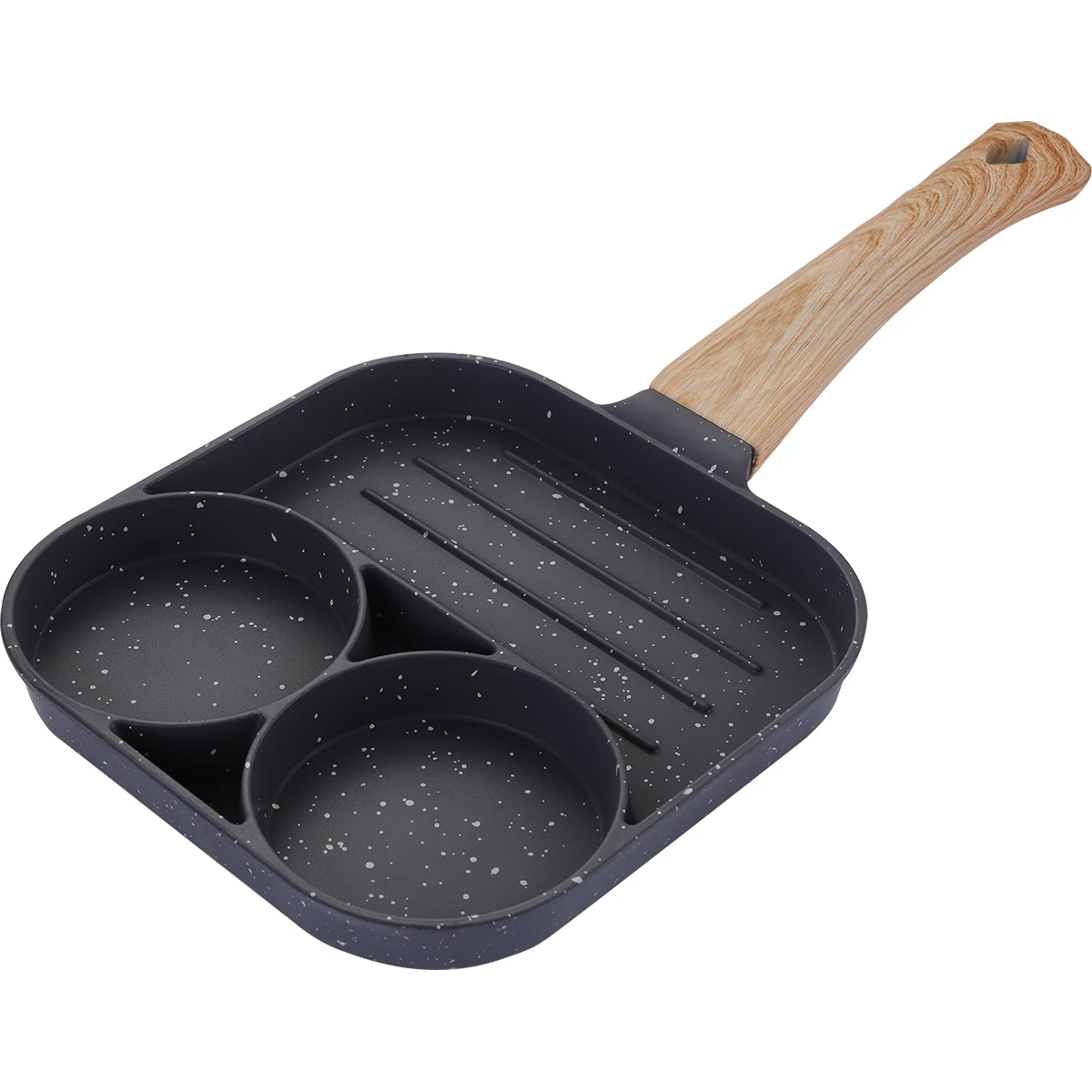 non-stick less smoke Aluminual egg & steak frying Pan for ceramic hob and gas stove