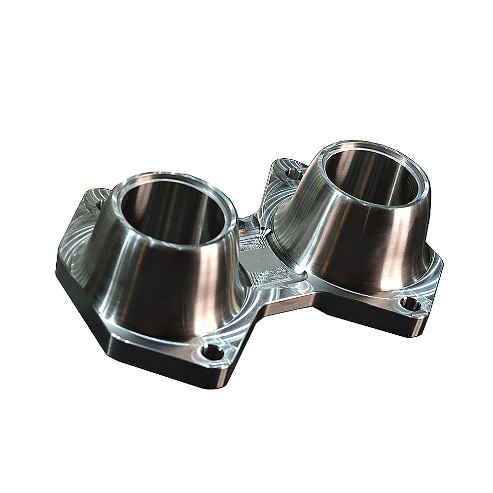 CNC machining stainless steel exhaust manifold flange