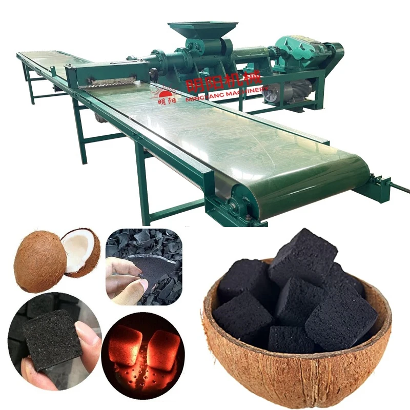 Wood Charcoal Briquette Screw Extruder Press Bio Coal Briquette Machine