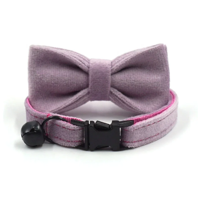 Best selling beauty products 2023 velvet custom cat collars classic colorful buckle for cat collar cozy handmade cat collar