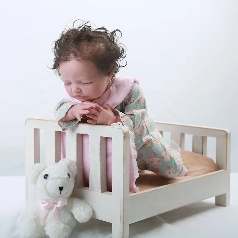 Toy 45Cm Doll Reborn Baby Doll Handmade Adorable Toddler Bonecas Bebe Doll Girl Girl Reborn Kits Clearance