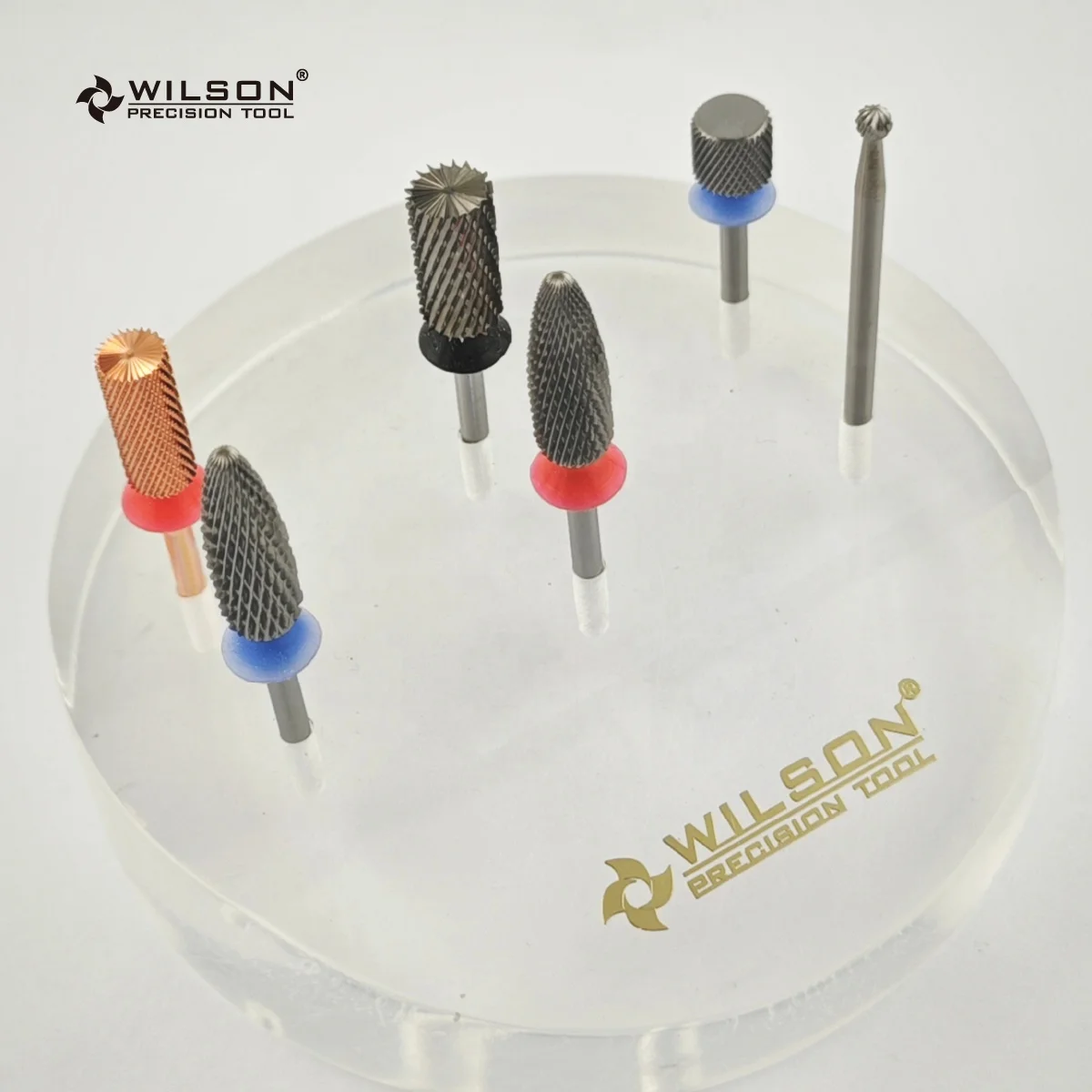 Retail Safety Bottom Series Flame Shape nail drill bit Manicure carbide nail bit Typhoon Cone Volcano polish cuticle clean set