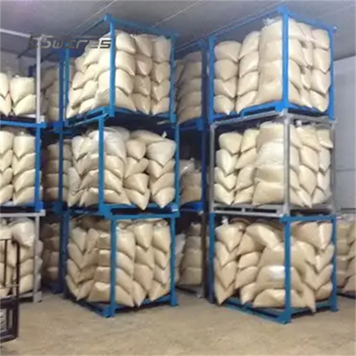 Heavy Duty Collapsible Storage Equipment Powder Coating Stacking Nest Metal Pallet Tainer