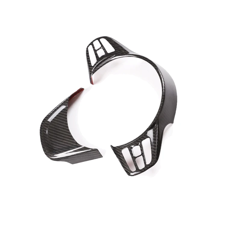 For Toyota GR Supra A90 2019-2022 Real Carbon Fiber Interior Accessories Car Steering Wheel Decoration Panel Cover