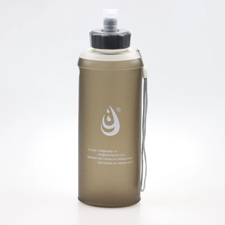 Jiayi soft sports water bottle soft hot water bottle  silicone soft water bottle