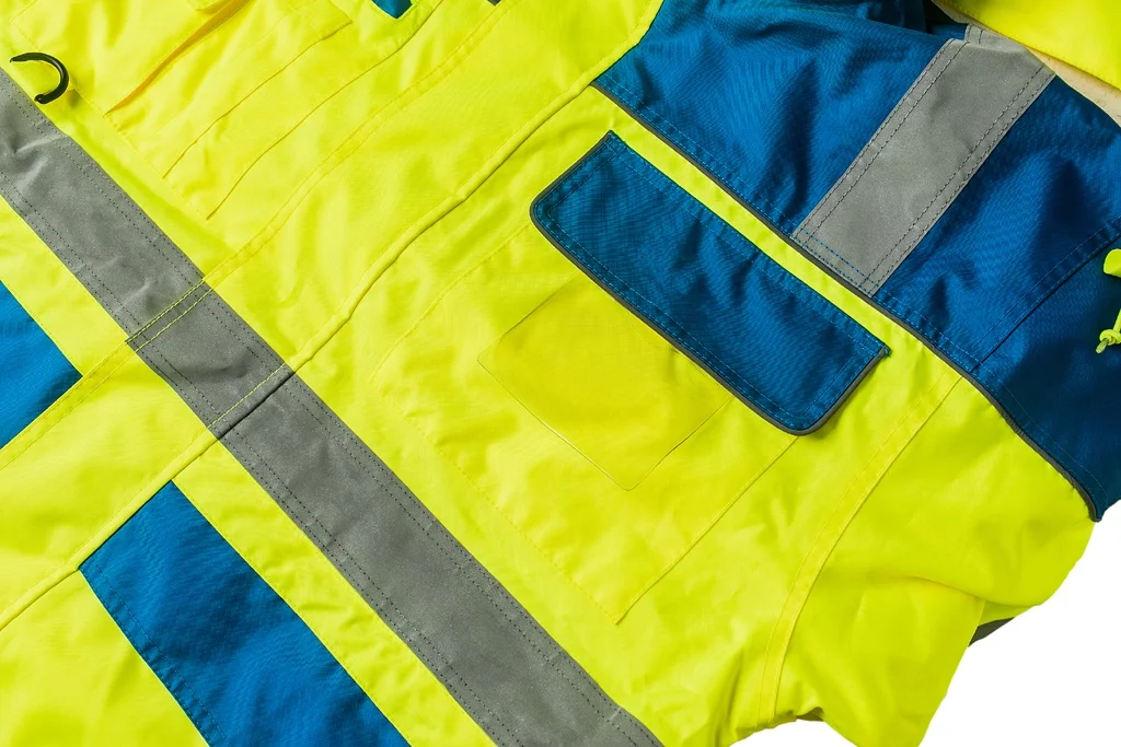 Winter Hi-vis Reflective Roadway Safety Clothing Long Sleeve Parka Polar Fleece Detachable Liner 4 in 1 Safety Jacket