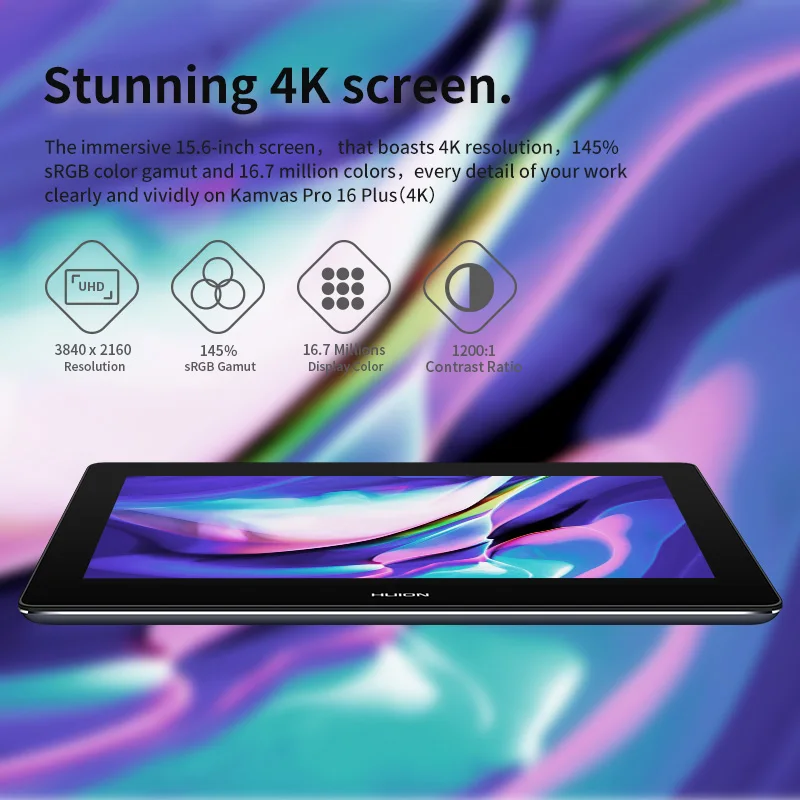 Huion Kamvas16 pro high resolution  Latest Other Computer accessories hd graphics drawing digital tablet monitor