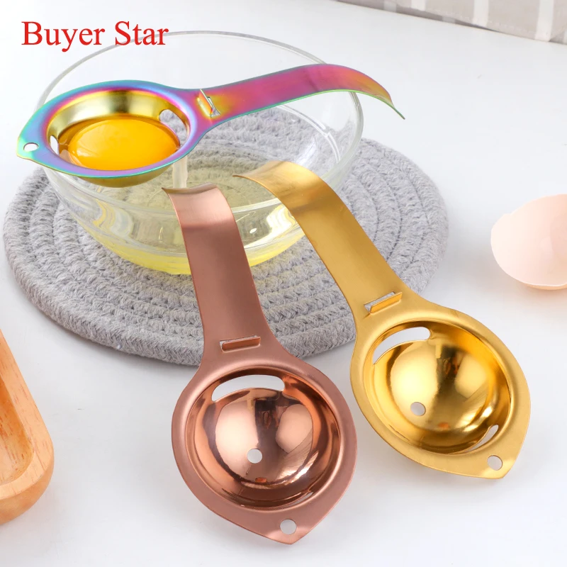 Stainless Steel 304 Colored Egg Yolk Divider Tools Convenient Egg Yolk Separator