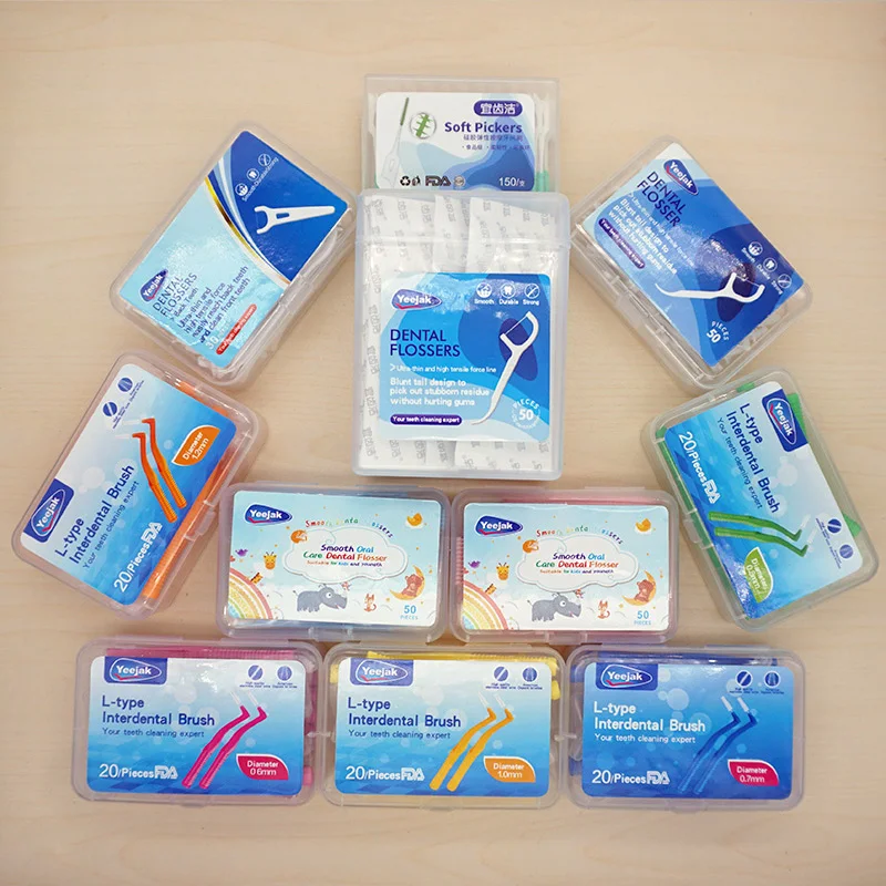 Y-shape dental floss pick 30pcs box pack toughness line Shred break Resistant Zahnseide back teeth dental flosser