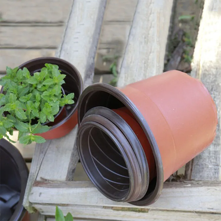 2 gallon Factory wholesale hydroponic garden tall round soft plastic flower pot soft pp plastic plant flower seedling pots