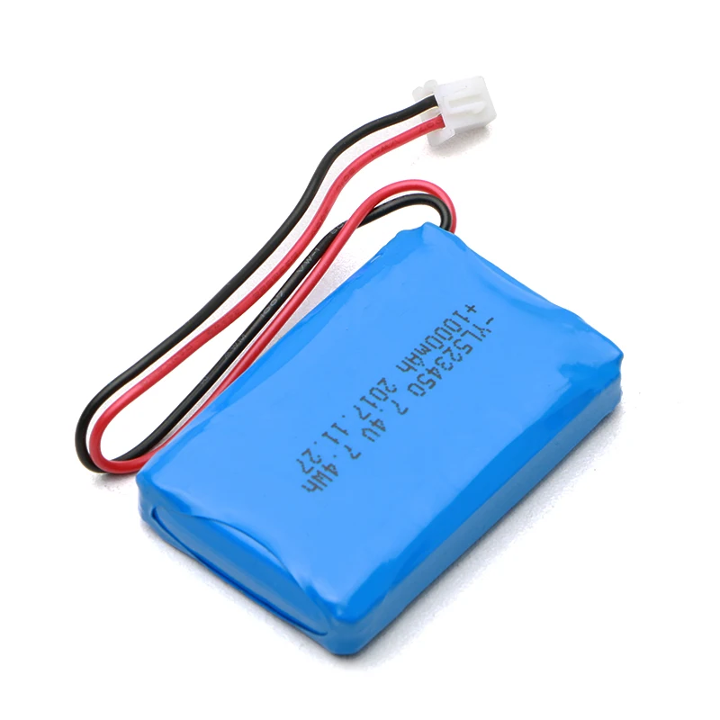 Подгонянный 2s 7 4 v 1000mah перезаряжаемый полимерный литиевый аккумулятор