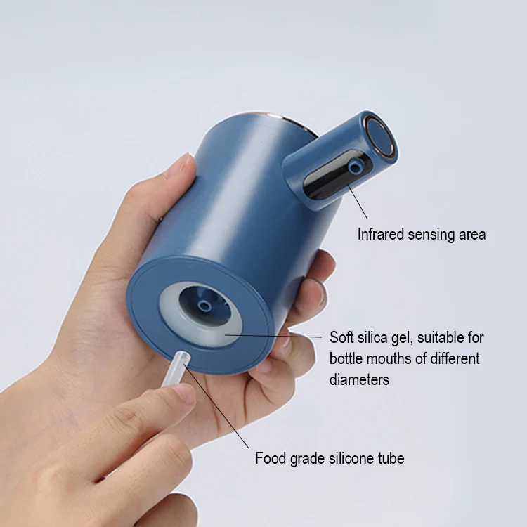 In stock Factory plastic rechargeable alcohol smart auto electric wine bottle pump automatic whiskey shot liquor wine dispenser