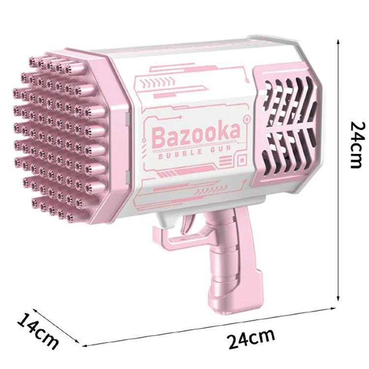 Electric Guns Toy 69 Holes Blowing Blaster Soap Outdoor Games Summer Party  Blower Bubble Gun