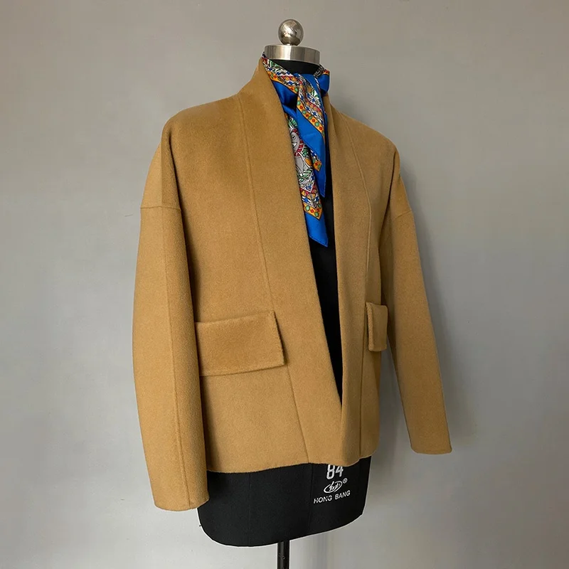 Wholesale Formal Office Wool Trench Coat Women Newest Winter Woolen Genuine Wool Coat