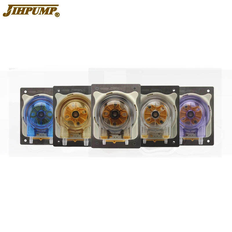 JIHPUMP Laundry Detergent Dispensing Chemical  Peristaltic Pump 24V Gas Smoke Water cooling liquid Wastewater Dosing pump