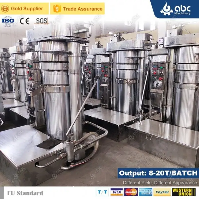 European Standard Commercial Hydraulic Soybean Sesame Peanut Oil Press Machine for Making processing Cold Pressed Walnut,Mustard