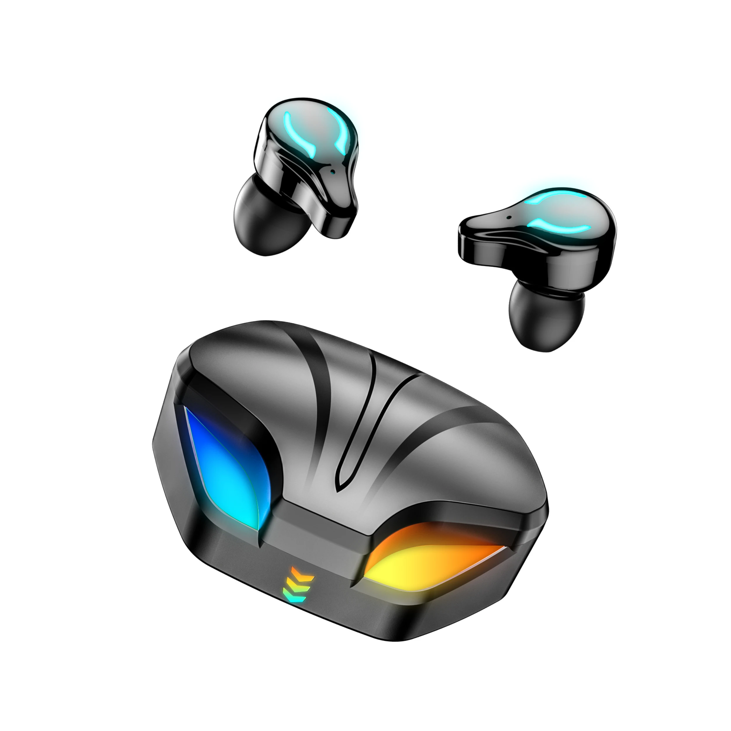 BT Earbuds X1 IPX7 Waterproof True Wireless Stereo Headphones Headset Cool Light Effect Music Game Modes Gaming Earphones