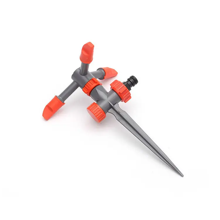 China Factory Direct Supply Plastic 3 Arms Rotation Sprinkler Spike Micro Sprinkler For Irrigation System