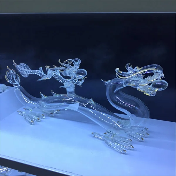 Hot!!! Luxurious Animal Shaped Dragon Shaped Clear Glass  Liquor Wine Bottles Whiskey Decanter Custom Logo OEM