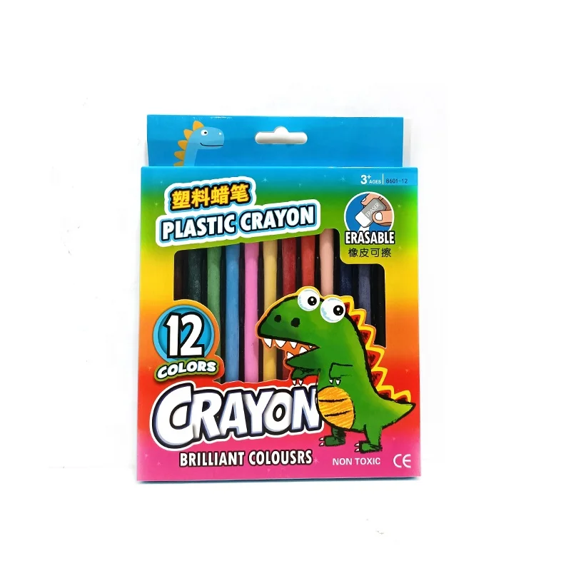 
Erasable art drawing plastic crayon for children 