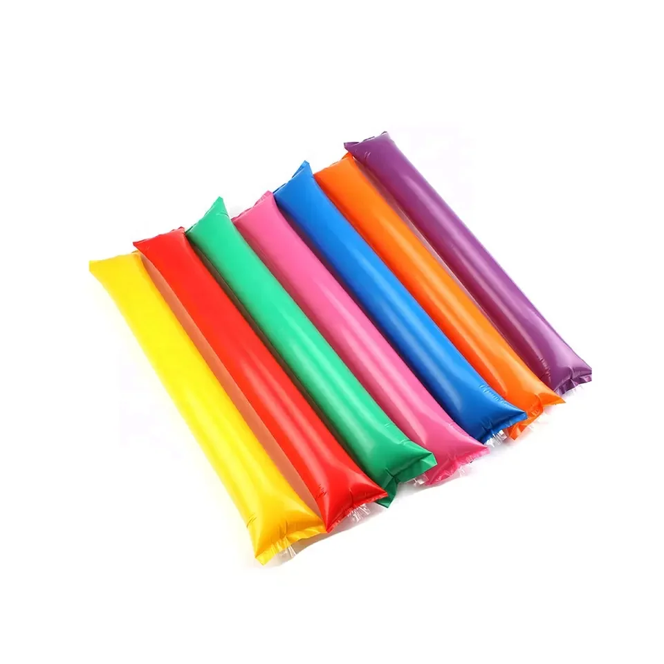 Inflatable stick, PVC inflatable cheering noise maker Hand Waving Advertising Inflatable Clapper Stick