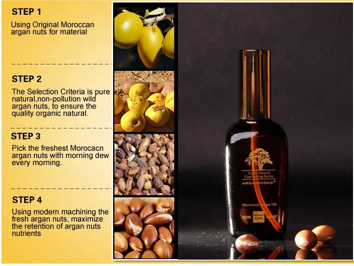 Arganmidas Argan Oil Serum Hair Care Pure Organic Moroccan Argan Oil