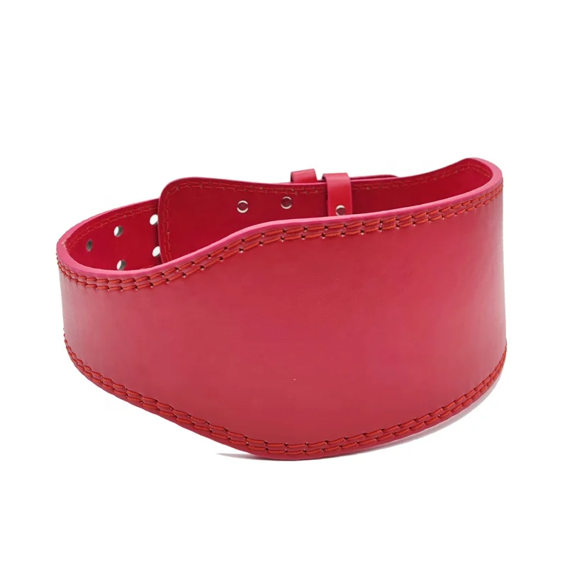 A10PU Customized logo fitness gym weightlifting Powerlifting bodybuilding back support lever leather gym belt buckle