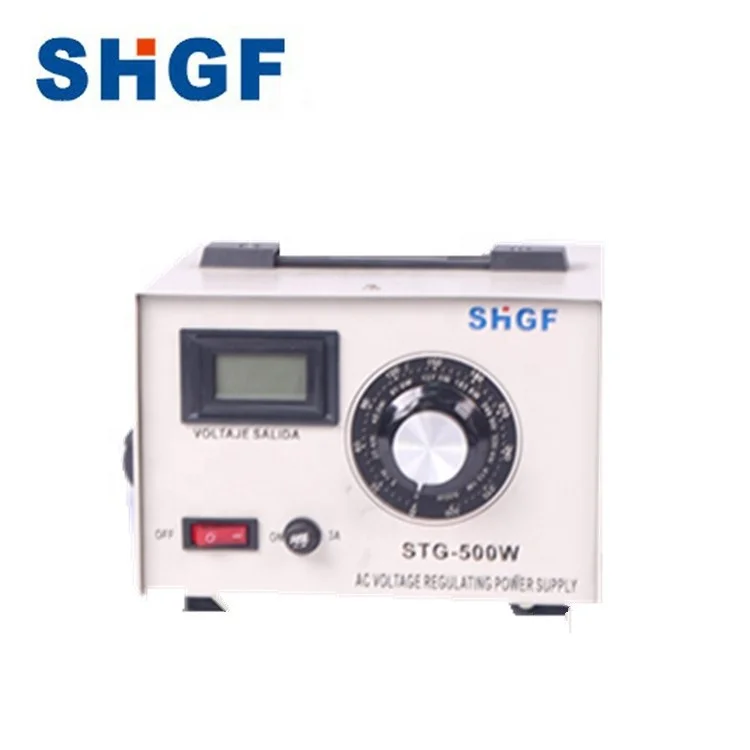 Однофазный Электрический регулятор напряжения контактного типа STG 500 Вт Variac 220 В