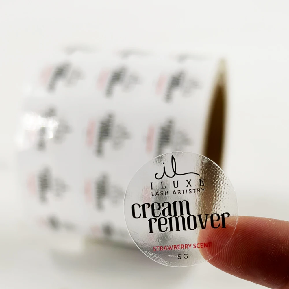 Индивидуальная этикетка косметическая роскошная упаковка самоклеящаяся прозрачная парфюмерная печать этикеток