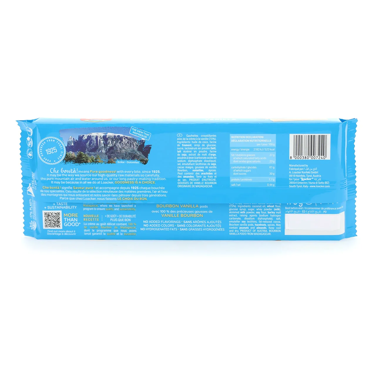 Premium Delicate Loacker Classic - 175gx18 Delicate Vanilla Essence - Indulge in the Richness With Every Slice