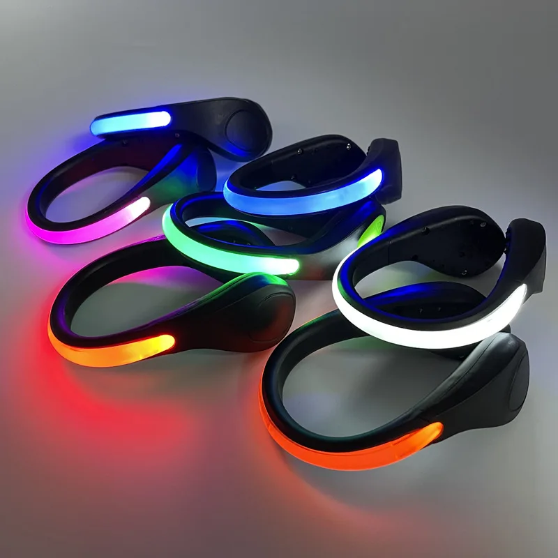 Luminous Safety Led Shoe Clip Light Waterproof Warning Sports Running Light Flashing LED Light Night 80 Luz Led 100 Metros DC 6V