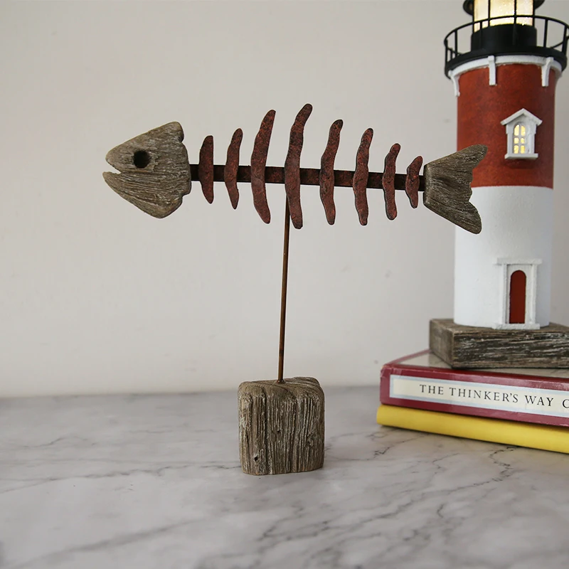 
YBOX wood fish bone for home decor small wooden crafts customized high quality 