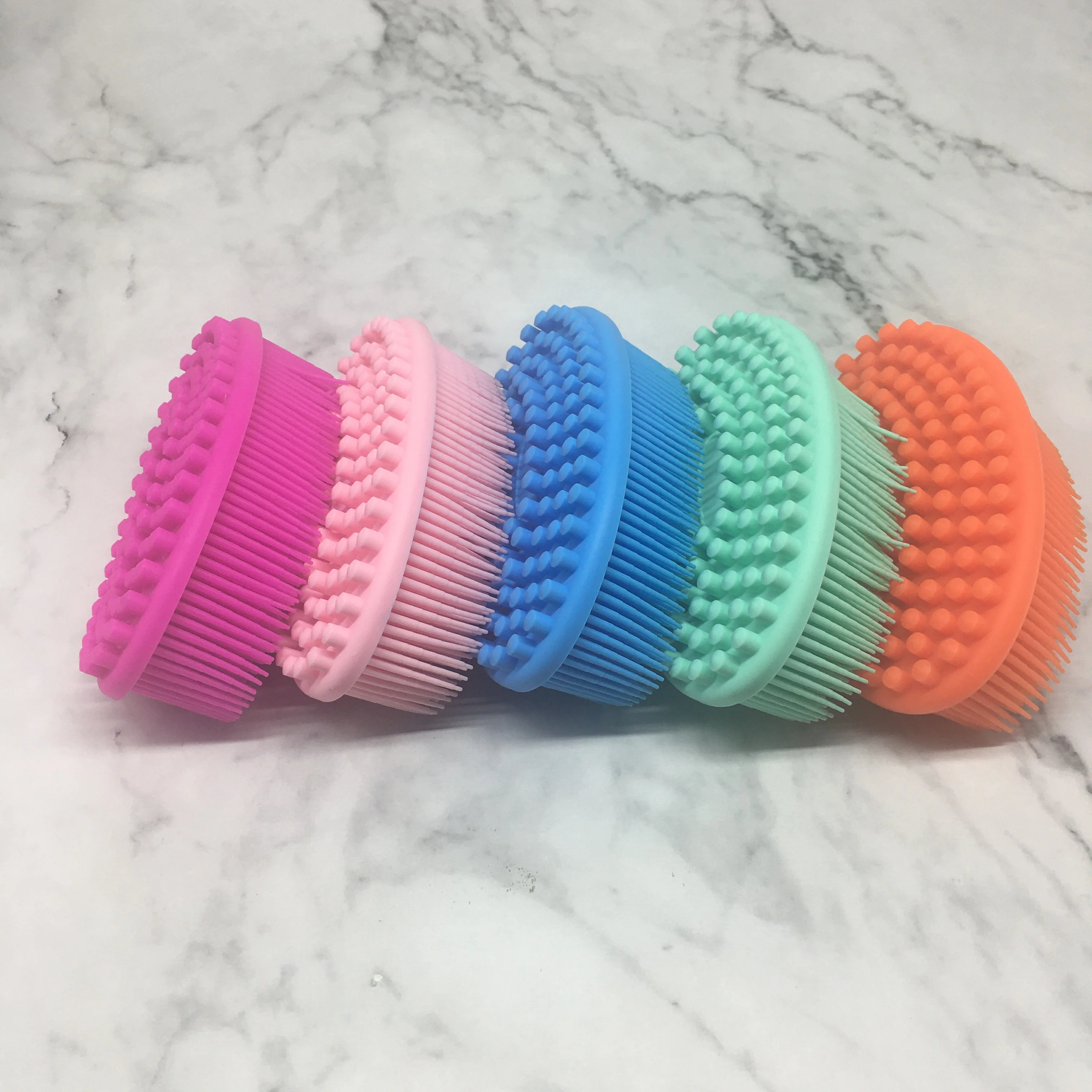 Popular soft practical bathing artifact silicone bath brush body
