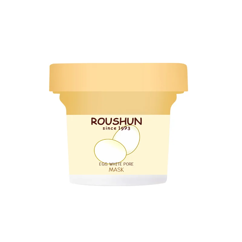 ROUSHUN egg white pore  facial mask intense hydration tightens enlarged pores clears small breakouts and acne