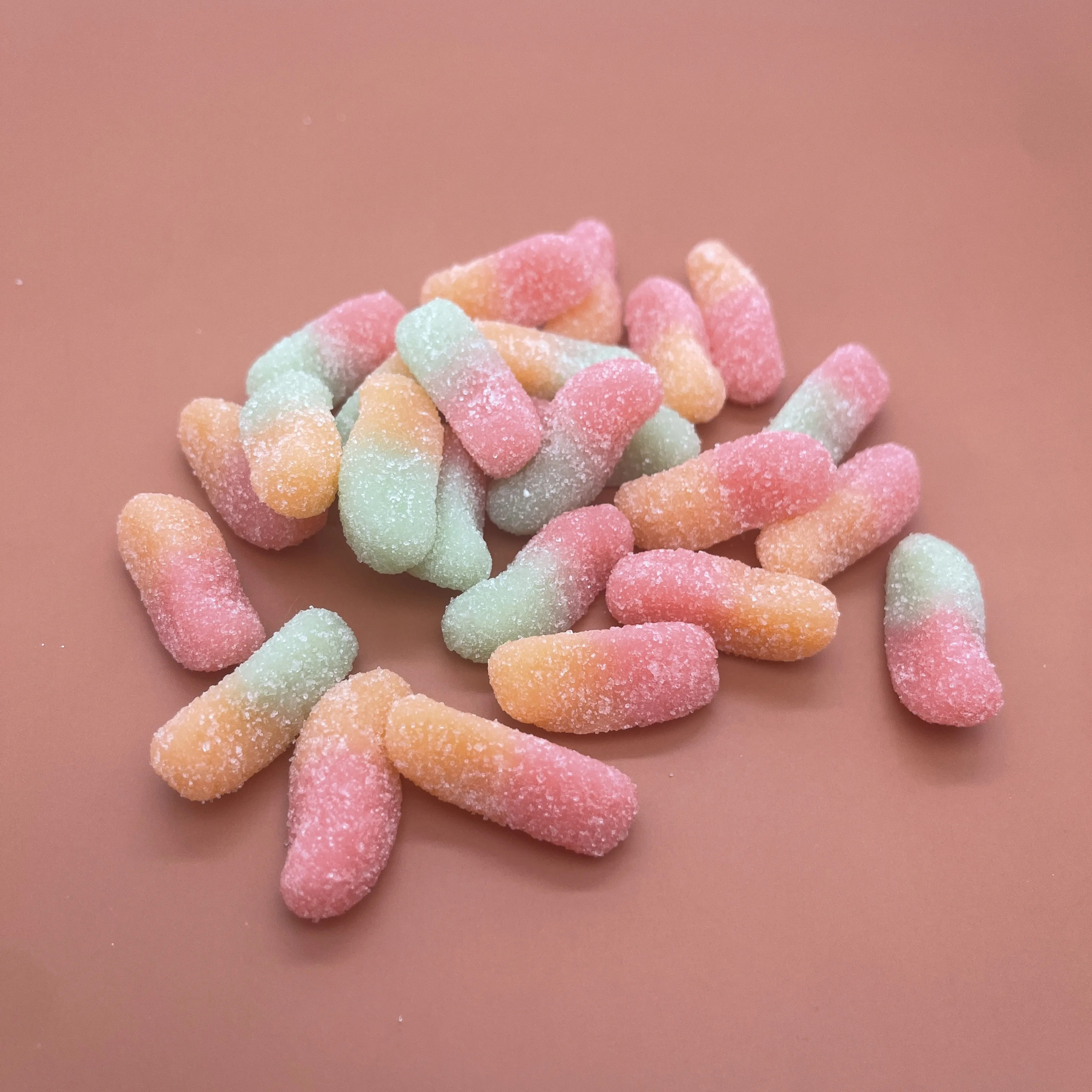 Great quality worms shape fruit flavours sour candy gummies  for sale from manufacturer, gummy candy in bulk