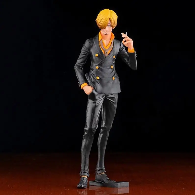 low priced Animation peripheral Toys doll model Sanji smokes Anime Figure One Pieces Action Figures
