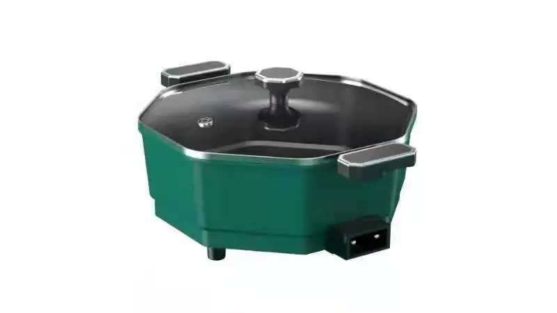 Large Capacity Multi-Functional Non-Stick Steel & Ceramic Electric Hot Pot Integrated Dormitory Pan for Home Cooking Frying