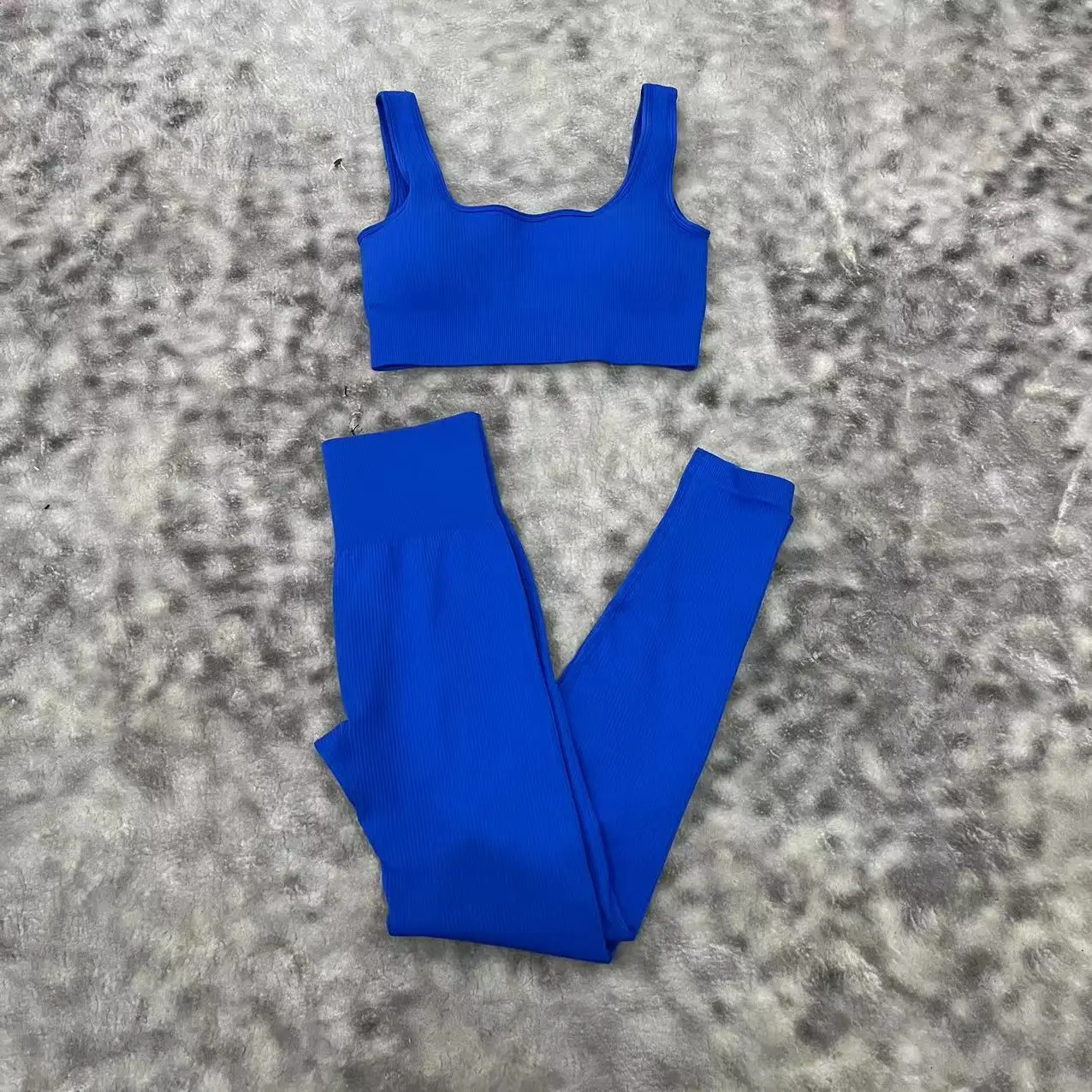 OQQ Exercise Outfits for Women Workout 2 Piece Seamless High Waist Leggings Workout Clothing Women