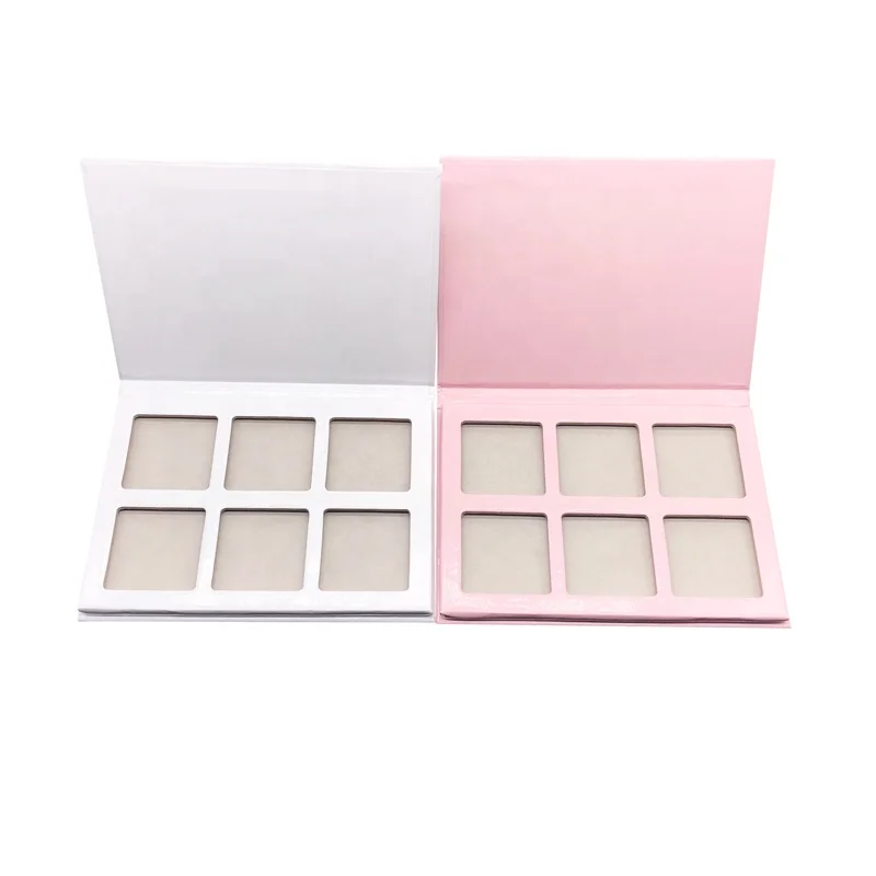 No Logo Highlighter DIY Palette Best Quality 6Colors Makeup Highlighter Palette Private Label