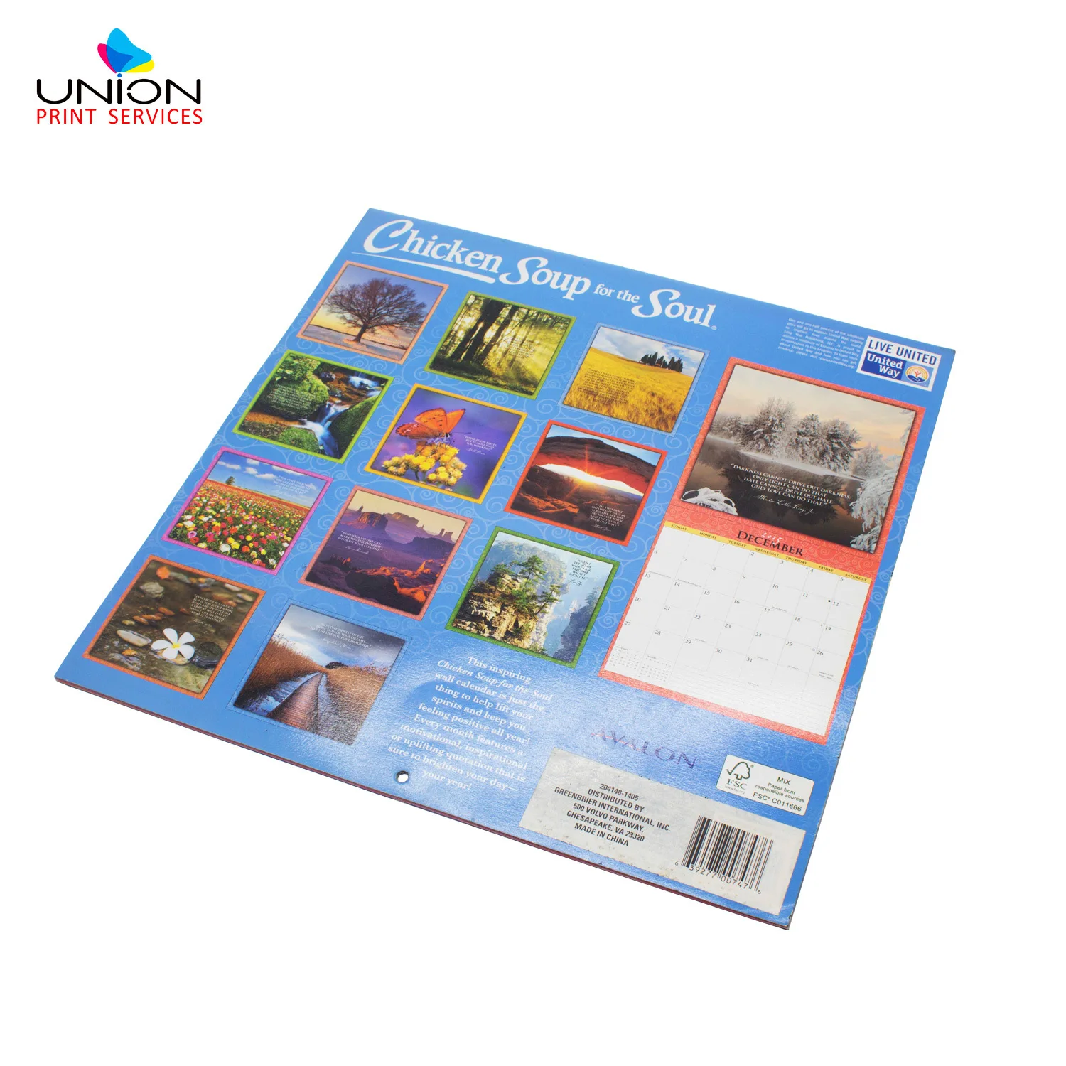  Custom Design Bulk Wholesale 2022 New Wall Calendar Printing