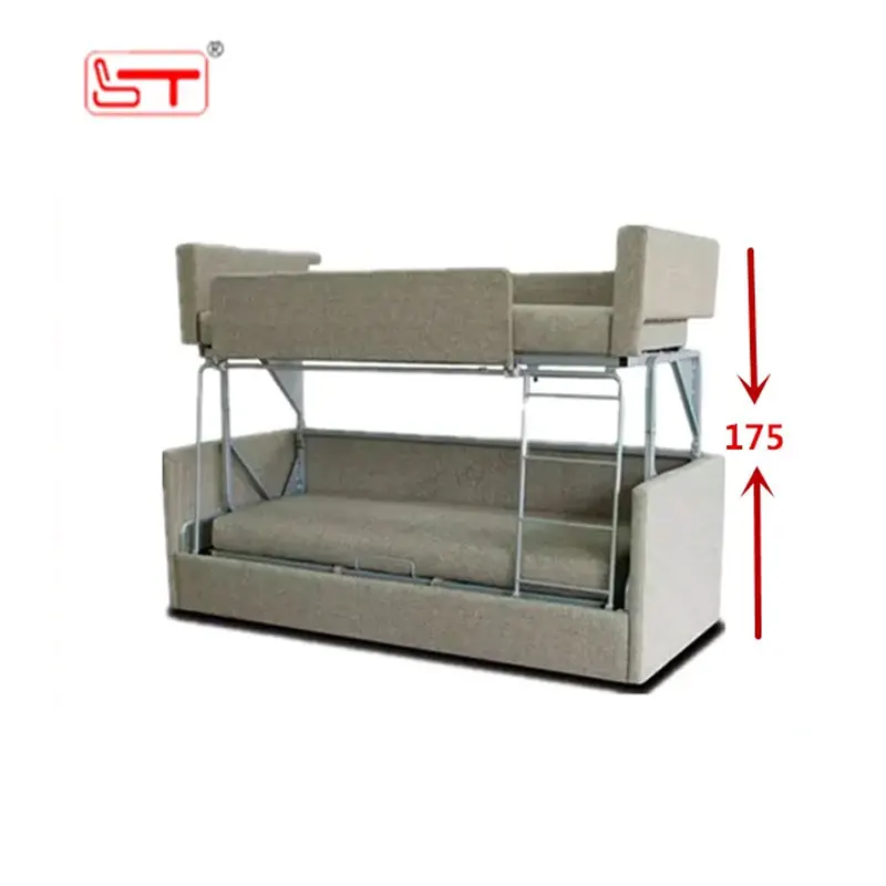Furniture mechanism for retractable bunk beds