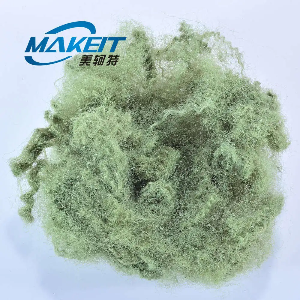 Polyester Fibre Polyester Staple Fiber Low Melt Fiber Black Color 4d X 51mm