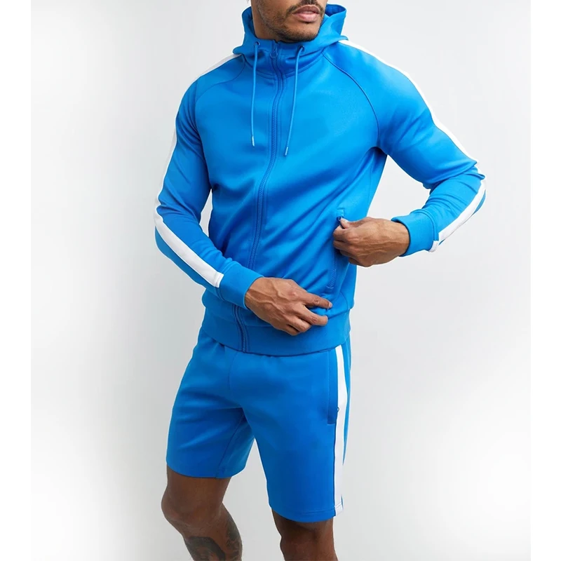 Мужские короткие комплекты, обтягивающие спортивные комплекты из флиса для фитнеса, спортивные комплекты для занятий в тренажерном зале